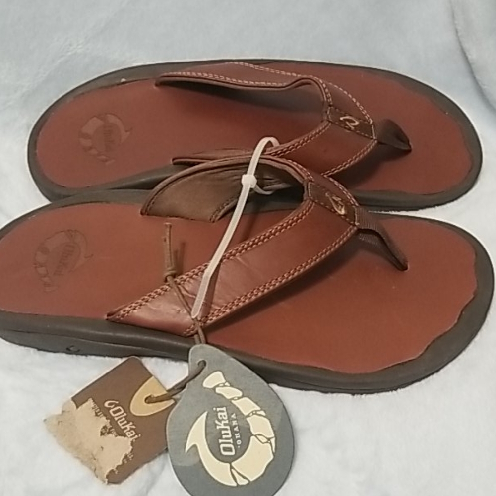 OluKai brown sandals size 8